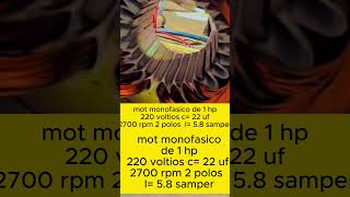 rebobinar estator monofasico de 1 hp 2 polos vol 22 uf 2700 rpm mantenimientoelectrico [upl. by Boudreaux517]