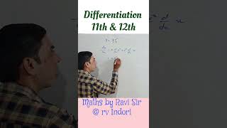 Differentiation  Derivatives  Class 11th amp12th Differentiation shorts derivatives trending [upl. by Nonad]