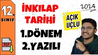 12Sınıf İnkılap Tarihi 1Dönem 2Yazılı [upl. by Arolf]