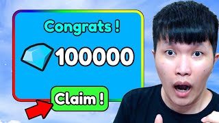 WOW AKU DAPET 100000 GEMS DI TOILET TOWER DEFENSE ROBLOX [upl. by Inaffit]