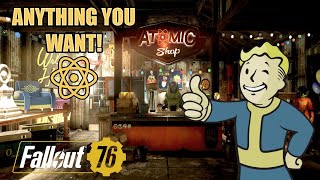 Ultimate Guide How to Request Items from the Atomic Shop in Fallout 76 [upl. by Valene]