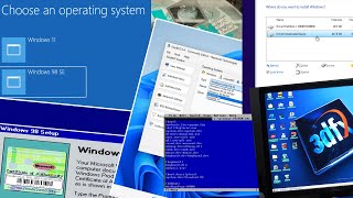 How to dual boot Windows 11 and Windows 98 SE on modern hardware [upl. by Ahsaei756]