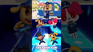 SHERIFF LABRADOR EXE vs SHERIFF PAPILLON vs DOBIE EXE X Coffin Dance Tiles Hop shorts [upl. by Bergeron]