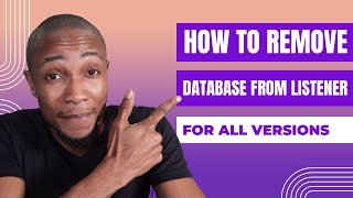 How to remove oracle database from listener [upl. by Lombardy994]