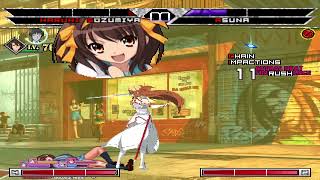 KOF MUGEN Haruhi Suzumiya vs Asuna Yuuki [upl. by Toms968]