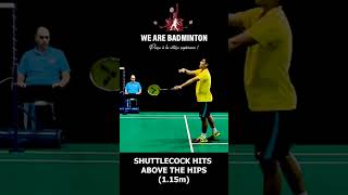 THE 7 RULES OF THE BADMINTON SERVE badmintontechnique badminton badmintonrules [upl. by Clementis]