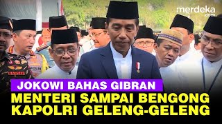 Jokowi Bahas Gibran Jadi Cawapres Ada Menteri Sampai Bengong dan Kapolri Geleng Geleng [upl. by Eymaj969]