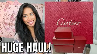 HUGE FINE JEWELRY HAUL UNBOXING 3 NEW CARTIER PIECES LOVESHACKFANCY SAMSUNG CHARLES amp KEITH [upl. by Orson]