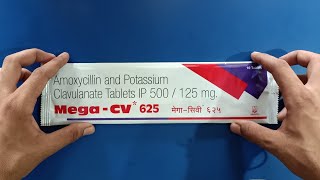 Mega cv 625 mg tablet Use in HindiTop 5 Antibiotics Tablets in indiaMega cv Tablet useDosPrice [upl. by Lipscomb]