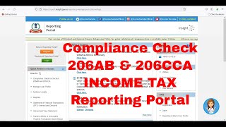 Compliance check facility 206AB and 206CCA live demo  Register on Income Tax Reporting Portal [upl. by Kcirdes935]