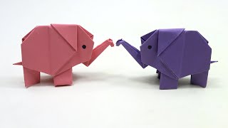 Cute Origami Elephant  Easy Paper Elephant Making [upl. by Pan]