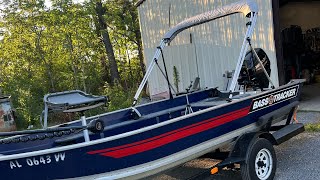 Bass Tracker UPGRADE Bimini Top [upl. by Sliwa]