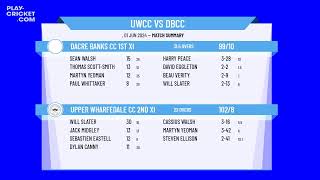 Upper Wharfedale CC 2nd XI v Dacre Banks CC 1st XI [upl. by Daas43]