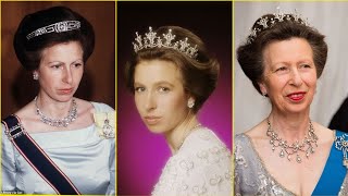 Princess Annes Best Jewelry and Tiara Moments in Photos [upl. by Aydne]