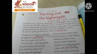 Grade 5 Eng R Poem The Frog and the nightingale Jan 18 [upl. by Acemaj]