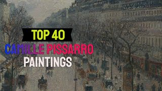 Camille Pissarro paintings  40 Most Famous Camille Pissarro paintings [upl. by Anwahsal835]