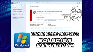 2023 ERROR 80072EFE que no permite actualizar WINDOWS 7 con Windows Update💥Explicado en Detalle [upl. by Tallie782]