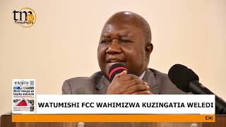 WATUMISHI FCC WAHIMIZWA KUZINGATIA WELEDI NA UBORA KATIKA UTENDAJI KAZI [upl. by Volkan]