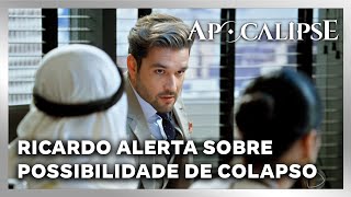 NOVELA APOCALIPSE Ricardo alerta sobre possibilidade de colapso [upl. by Anauqal]