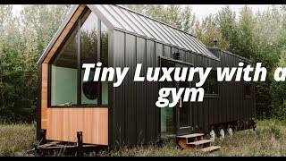 Luxury Tiny Home with Yoga Studio amp MicroGym  The Trahan by Fritz Tiny Home [upl. by Colan]