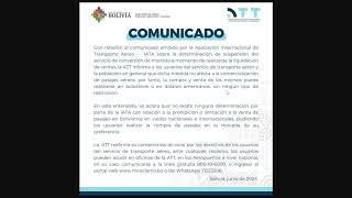 Explicación tema IATA BNB y los pasajes aéreos comunicados de BOA y ATT el boliviano devaluado [upl. by Kwei806]