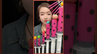 Asmr satisfying pink Sweet Strawberry 🍓 drinking show 😍 candy crush asmr tiktokmix mukbang [upl. by Presley]