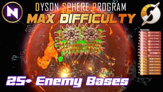 How To Attack 25 Dark Fog Bases  MAX DIFFICULTY  10  Dyson Sphere Program  Lets Play [upl. by Newo]