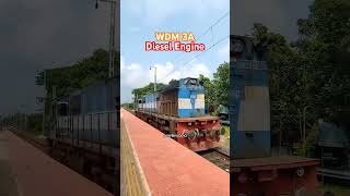 WDM DIESEL LOCOMOTIVE iphone15 indianrailways railfans [upl. by Zacharia]