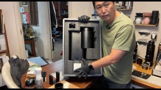 Live Unboxing  OptionO Lagom 01  The Ultimate quot102mmquot Flat Burr Coffee Grinder [upl. by Enileuqaj]