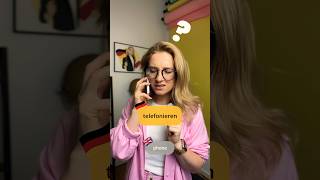 Deutsche Verben 🇩🇪 telefonieren  anrufen  zurückrufen  Learn German Fast deutsch german [upl. by Arbuckle949]