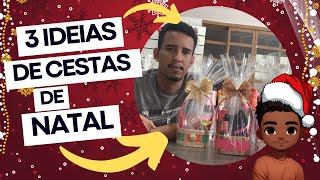 3 Ideias de cestas baratas para o Natal [upl. by Asyral837]