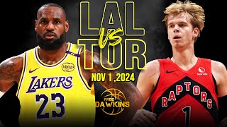 Los Angeles Lakers vs Toronto Raptors Full Game Highlights  Nov 1 2024  FreeDawkins [upl. by Flan590]