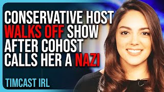 Conservative Host WALKS OFF Show After CoHost Calls Her A NAZI [upl. by Niar]