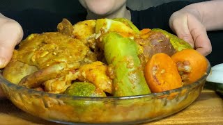 Mukbang cooking amp eat thareed lamb Emirati food طبخ واكل ثريد لحم اماراتي [upl. by Nosbig]