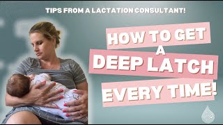 EASY breastfeeding latch trick for PAIN FREE feeding [upl. by Eneloj]