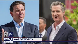 Governors Newsom and DeSantis prepare to clash at upcoming debate [upl. by Adnoel227]