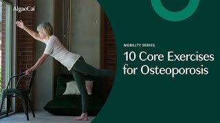 10 EASY Core Exercises for OSTEOPOROSIS to SUPERCHARGE Your Bone Health [upl. by Wilfreda]