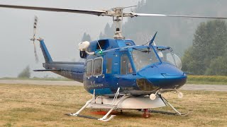 Bell 212 Helicopter Engine Startup and Takeoff [upl. by Glendon654]