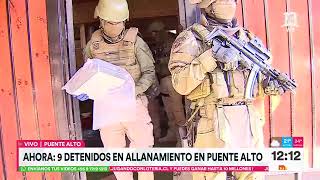 9 detenidos en operativo policial en comuna de Puente Alto  Tu Día  Canal 13 [upl. by Sarilda67]