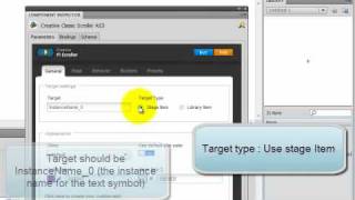 Scroll text with the Creative Flash Scroller AS3 component [upl. by Clayborn129]