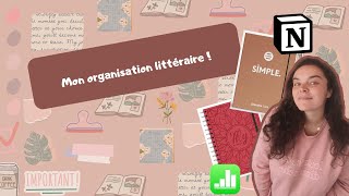 Mon organisation littéraire  applications et carnets de lecture [upl. by Assil129]