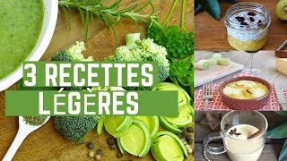 3 RECETTES FACILES POUR MANGER LÉGER APRES LES FÊTES [upl. by Nireves]