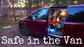 Car Camping in the Woods Something’s Outside Van Life [upl. by Akcir]