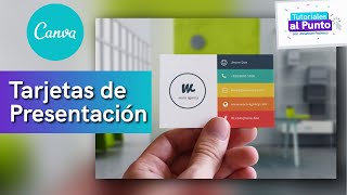 Cómo hacer una tarjeta de presentación en Canva  Tutoriales al Punto [upl. by Letnahs]