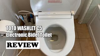 TOTO WASHLET C5 Electronic Bidet Toilet Seat Review 2024  See before you buy [upl. by Gnuy]