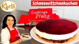 Schneewittchenkuchen  Rotkäppchenkuchen einfaches Rezept Muttertag Mothersday  Khellis Backwelt [upl. by Mandel232]