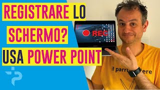 Power Point può registrare il tuo schermo FACILE E GRATUITO [upl. by Inerney398]