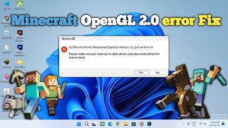 Minecraft OpenGL error 20 Fix 2022 by Tech MatriX minecrafterror opengl20 glfwerror [upl. by Landry]