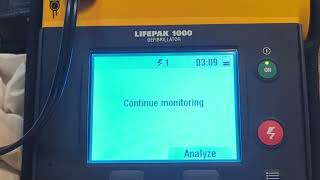 LIFEPAK 1000 Defibrillator Advisory Mode Monitoring [upl. by Felicdad]