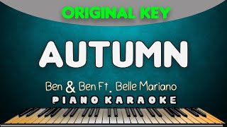 AUTUMN  BenampBen and Belle Mariano  PIANO HQ KARAOKE VERSION [upl. by Serafine]